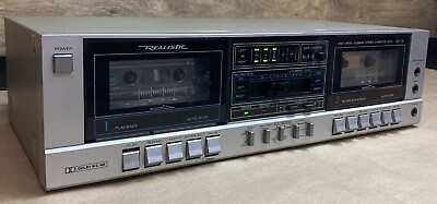 #ad Realistic High Speed Dubbing Stereo Cassette Deck SCT 74. Serviced With New Belt $99.95