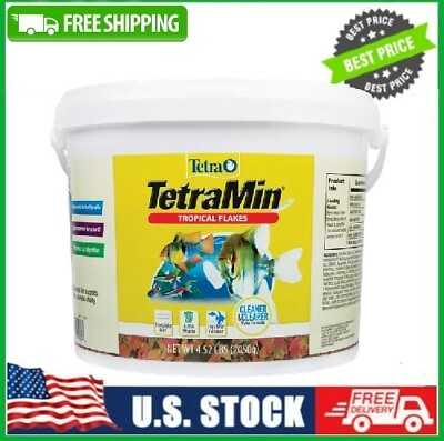 #ad TetraMin Balanced Diet Tropical Fish Food Flakes 4.52 lbFree Shipping $40.35