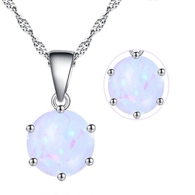 #ad #ad Luxury Fire Opal Diamond Necklace Women#x27;s Gemstone Jewelry $8.53