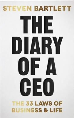 #ad The Diary of a CEO: 33 Laws of Business and Life by Steven Bartlett Paperback $10.80