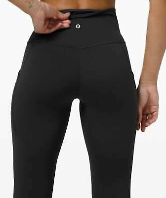 #ad Lulu Align Yoga Pants 25quot; Black High Rise Women Leggings Full Size NEW $35.99