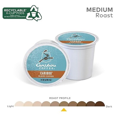#ad #ad 96 PACK Caribou Coffee Caribou Blend K Cups Medium Roast FREE SHIPPING $33.99