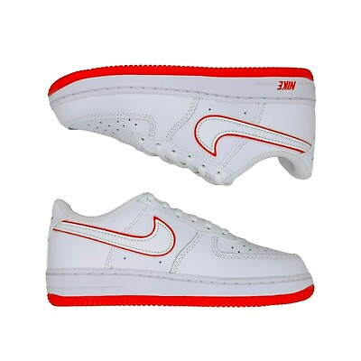#ad 🤩13C Kids Retro Shoes Nike Force 1 Low PS Casual White Red FJ3484 101 sneakers $99.99