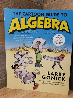 #ad The Cartoon Guide to Algebra By Larry Gonick $6.95