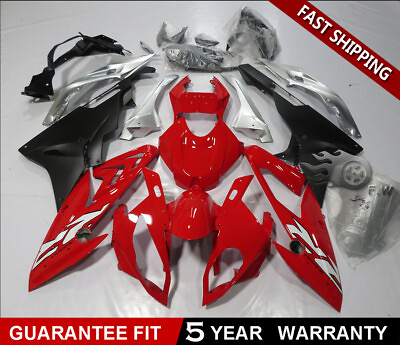 #ad For BMW S1000RR 2015 2017 Red ABS Plastic Set Injection Bodywork Fairing Kit $598.98