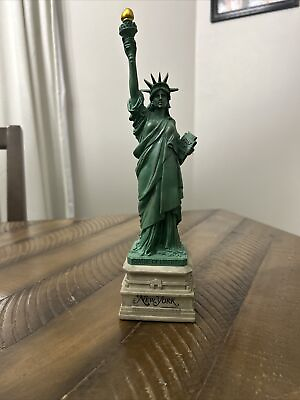 #ad Statue of Liberty Statue New York Base 8.5 Inch Green amp; Gold Souvenir from NY $9.99