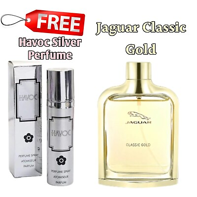 #ad Perfume Jaguar Classic Gold Parfum Spray 3.4 oz men#x27;s Free Silver Perfume $73.11
