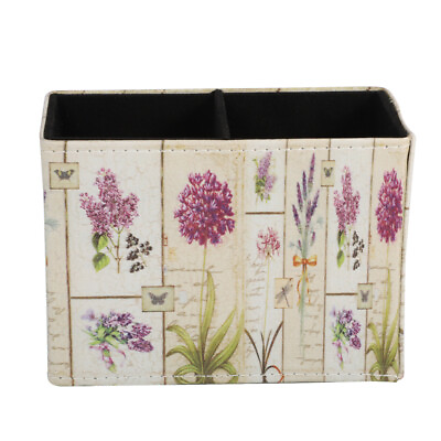 #ad Desk Organizer with Flower Pattern for Office and Dorm NA $13.15