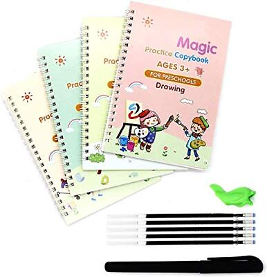 #ad Magic Copybook Grooved Childrens Handwriting Book Practice Set Drawing Gift NEW $8.87