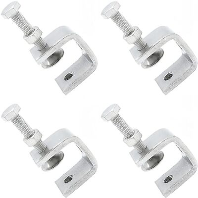 #ad 4 Pcs Stainless Steel C Clamp with Wide Jaw Opening for Woodworking Welding $12.13