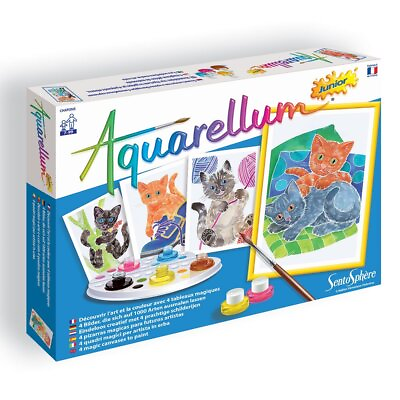 #ad Sentosphere Aquarellum: Magic Canvas Junior Kittens $21.95