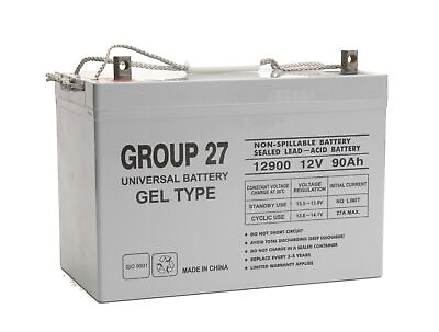 #ad UPG 12v 90ah Group 27 Gel Battery for Gaymar Retec Wheelchair All Models $229.99