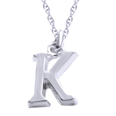 #ad #ad Initial Necklace Letter Charm Silver Tone Layer Chain Name Alphabet Pendant K $319.87