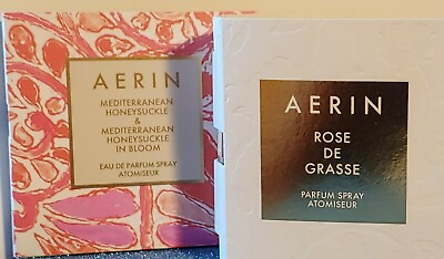 Aerin Rose De Grasse Mediterranean Honeysuckle Bloom Carded Perfume Samples $12.00