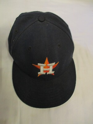 #ad Vintage New Era Houston Astros Texas MLB Black Hat Cap Size 7 1 4 $24.99