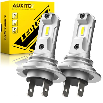 #ad AUXITO Pair 600W 12000LM Car H7 LED Headlight Conversion Bulbs Kit 6500K White GBP 23.79