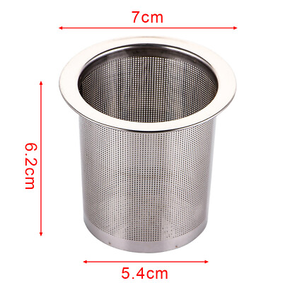 #ad 2×Fine Mesh Tea Infuser 304 Stainless Steel Strainer Loose Tea Leaf Spice Filter $9.93