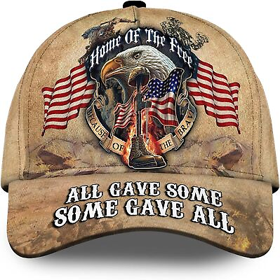 #ad All Gave Some Some Gave All Us Eagle Cap Veteran Us Veteran Hat Baseball Cap $30.95