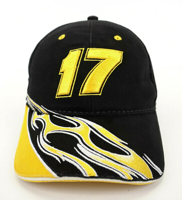#ad Nascar #17 Matt Kenseth Adult Baseball Cap Hat Black Yellow Race Embroidered Adj $14.99