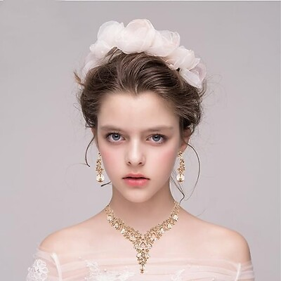 #ad Paxuan Wedding Bridal Rhinestone Jewelry Sets for Wedding Party Prom Orignal $27.99