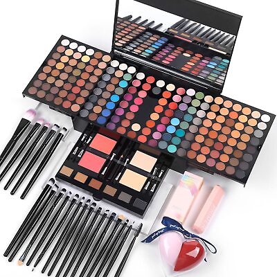 #ad Makeup Gift Sets For Women 190 Colors Makeup Palette Include Eyeshadow Blu... $44.79