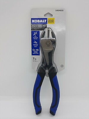 #ad Kobalt 7quot; Diagonal Cutting Pliers Wire Side Cutters Nippers Dikes 0464600 $8.80