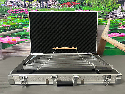 #ad 432Hz Quartz Crystal Singing Harp with crystal mallet and Aluminum alloy box $349.99