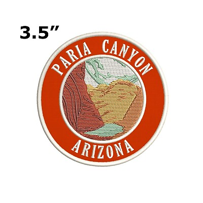#ad PARIA CANYON ARIZONA EMBROIDERED PATCH IRON ON OR SEW ON VACATION APPLIQUE $4.95