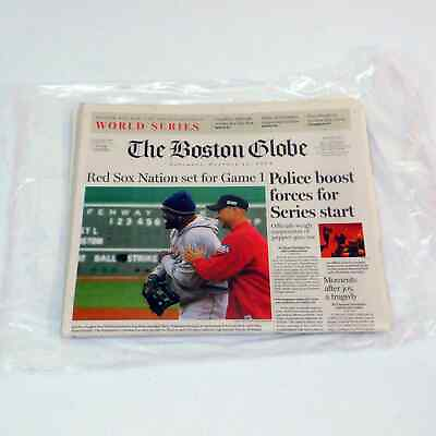 #ad Boston Globe Oct 19 2004 Red Sox ALCS Comeback Newspaper $10.49