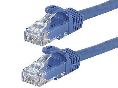 #ad 50ft Cat5e 24AWG UTP Ethernet Network Patch Cable Blue 50 Feet $8.99