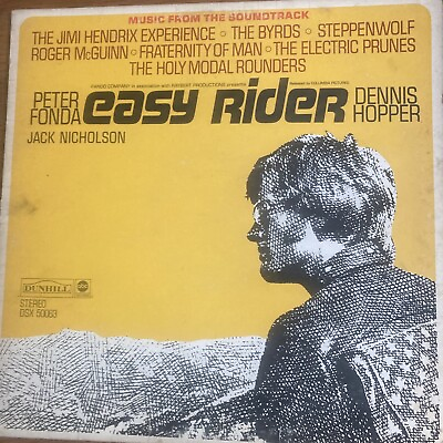 #ad Easy Rider Music From The Soundtrack Vinyl Record 1971 Reissue LP Fair $6.00