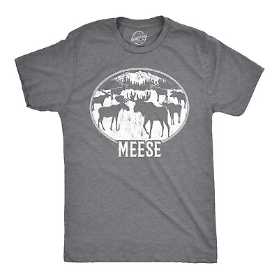 #ad Mens Meese Tshirt Funny Moose Hilarious Sarcastic T Shirt $14.00