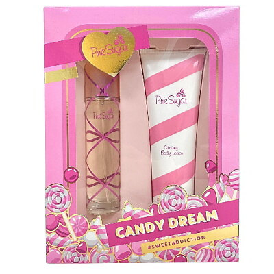 #ad Pink Sugar Aquolina 2pc Gift Set Perfume for Women 3.4 oz Body Lotion 8.45 oz $29.98