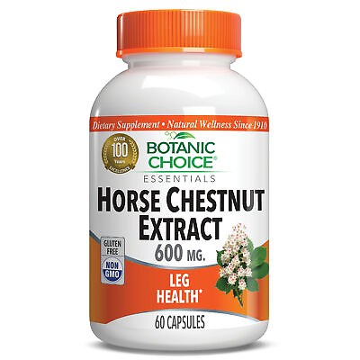 #ad Botanic Choice Horse Chestnut Extract 600 Mg. Leg Health Herbal Supplement 60 $14.99