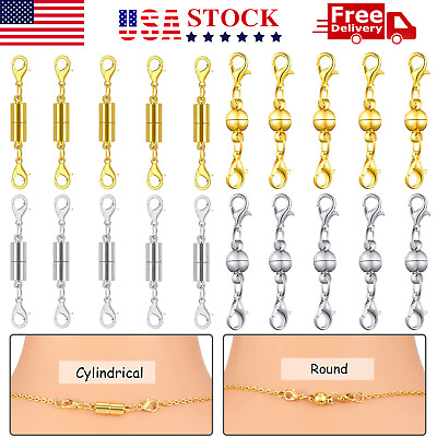 #ad Magnetic Lobster Claw Lock Clasps DIY Necklace Bracelet Jewelry Hook Extender $11.95