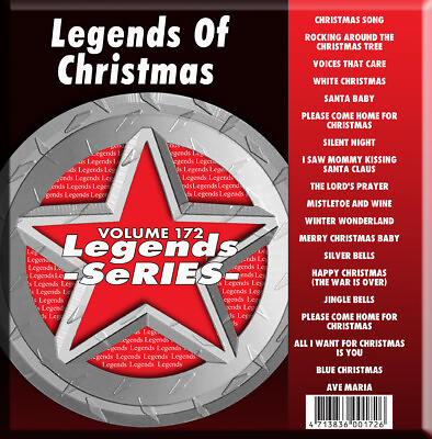 #ad LEGEND OF CHRISTMAS Karaoke CDG Vol 172Santa BabySilent NightSilver Bells $12.99