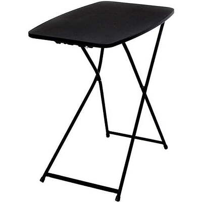 #ad 26quot; Adjustable Height Personal Folding Table Black $21.10