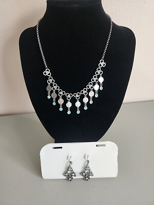 #ad NWT Swarovski Crystallized 5480100 Necklace W Earrings Set $129 $59.99