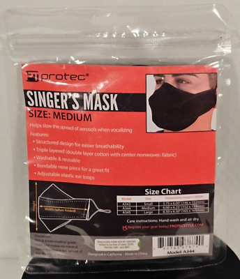 #ad Reusable Allergy Mask Medium Size 6x6.25 inches Breathable Washable Protec A344 $8.99