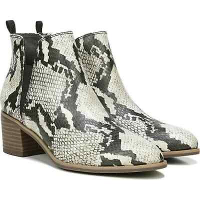 #ad Dr. Scholl#x27;s Women Snake Faux Leather Teammate Block Heel Ankle Bootie 11 $28.04