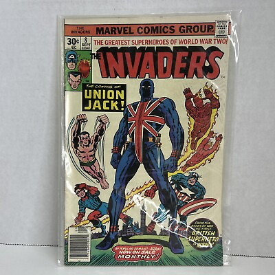 #ad INVADERS #8 1ST FULL UNION JACK CAPTAIN AMERICA 1976 $15.95