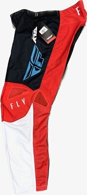 #ad FLY RACING KINETIC MESH PANTS RED WHITE BLUE SIZE 38 375 32438 $38.75