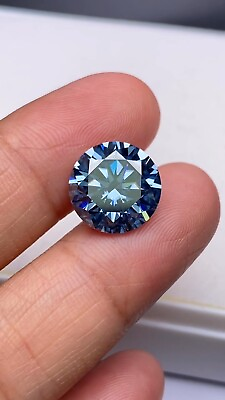 #ad Certified 1 Ct Round Cut Natural Blue Diamond Grade Color VVS1 D 1Free Gift $29.00