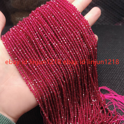 Wholesale 10 Strands 2MM Natural Spinel Gemstone Faceted Round Loose Beads 15quot; $7.59