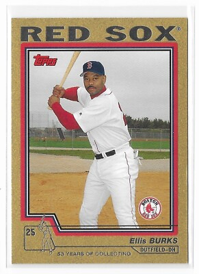 #ad Ellis Burks 2004 Topps Gold #541 2004 Boston Red Sox Numbered Parallel Card MLB $2.99