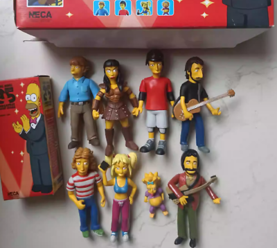 #ad NECA ROGER DALTREY Simpson WOO HOO 8 PCS Cartoon Figure Set Collection Figurine $37.99
