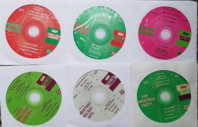 #ad 6 CDGM KARAOKE DISCS CHRISTMAS SDK CDG LOT SET SANTAJINGLE BELLSMULTIPLEX XMAS $34.95