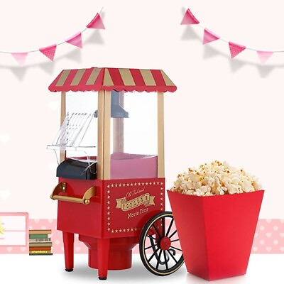 #ad Electric Popcorn Machine Small Automatic Carnival Popcorn Maker 1200W Corn Makin AU $69.99