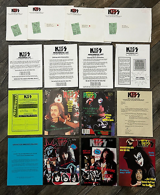 #ad KISS Vintage Fanzine Magazine KISS THIS #1 2 3 4 v2 #2 1994 1995 5pc Lot Canada $99.00