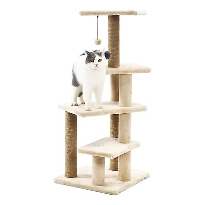 #ad Multi Platform Cat Condo Tree Tower With Scratching Post $36.74
